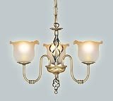 EN338 3AN - Traditional Brass Pendant Light with Twisted Metalwork
