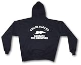 Violin Player looking For Groupies Distressed logo Men's Hoodie Sweat Shirt Small thru 4XL