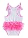 Mud Pie Baby Girl One Piece Crawler Bodysuit, White, 6-9 Months