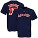 Dustin Pedroia Boston Red Sox Navy Name and Number Youth Jersey T-Shirt - Small