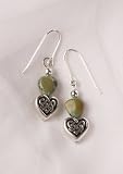 Turquoise and Celtic Heart Earrings - Stones are Now Light Blue