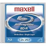 Maxell Blu-Ray Bd-R Write-Once Disc Ideal For Recording High Resolutioin Tv & Video Storage