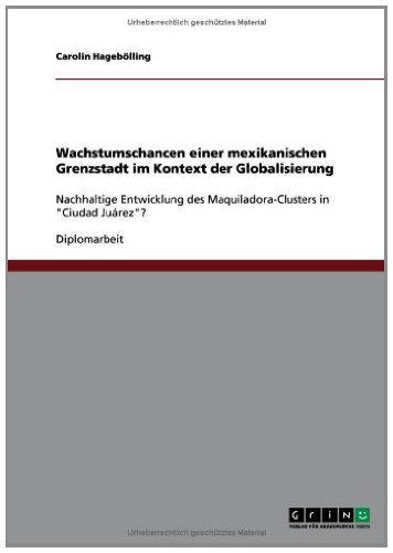 Wachstumschancen einer mexikanischen Grenzstadt im Kontext der Globalisierung: Nachhaltige Entwicklung des Maquiladora-Clusters in 