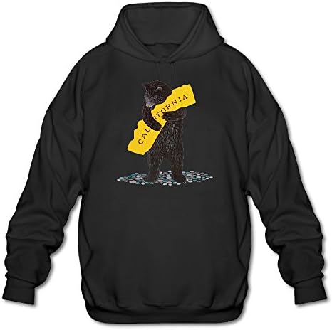 I Love You California Bear Men's Blank Hoodies SweatShirt Small