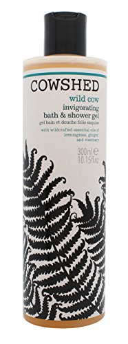 Cowshed Wild Cow Invigorating Bath & Shower Gel for Unisex, 10.15 Ounce