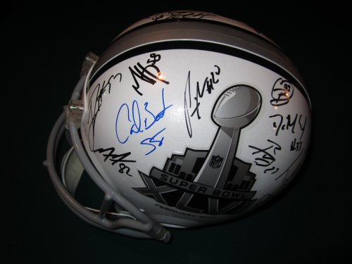 2011 New York Giants Team Signed Autographed Full Size Helmet Eli Manning,Nicks,Manningham,Bradshaw,Cruz Matching Numbers