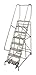 Cotterman 1008R2632A3E10B4AC1P6 - Rolling Ladder Steel 110In. H. Gray
