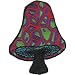 Mushroom Shroom Patch - Psychedelic Tie-dye Black Stem Logo