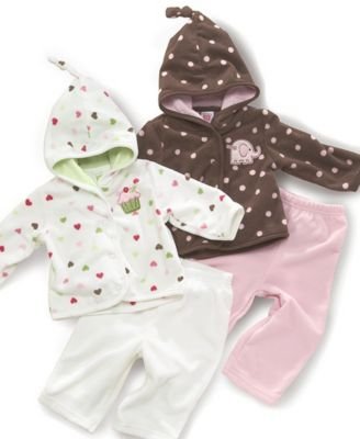 Childrens Toyshop  Apparel : Carter's Baby Girl 2pc Fleece Set