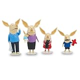 Olivia the Pig Action Figures - Mom, Dad, Olivia, Ian and WilliamIMAGE
