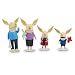 Olivia the Pig Action Figures - Mom, Dad, Olivia, Ian and William_s-1