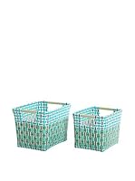 Overbeck & Friends Set Cesta 2 Uds. Punnets Liv Verde