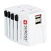 Skross World Travel Adapter MUV USB 2-pole Adapter & USB Charger - White 1.302150