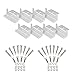 XOOL 2 Sets of Solar Panel Roof Mounting Z-Bracket with Nuts and Bolts for RV, Boat, Roof, Wall and Other Off Gird Roof Installation, Set of 4 Units