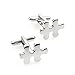 Famgem Men's Cufflinks Nerd - Game Funny French Cuff Links for Mens - Personalized Wedding Groomsmans Christmas Gift / with a Free Gunny Bag- Novelty Jewelry- Fantastic Geek Collection- Puzzle Piece
