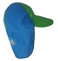 Bright Bots UPF50+ Australian Legionnaires Rash Cap Blue/Green size Small