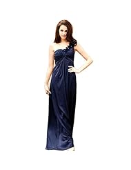 One Shoulder Satin Lace Party Dress/Maxi Dress 