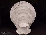 WATERFORD CHINA BALLET RIBBON GOLD TWELVE 5 PC PLACE SETTINGS