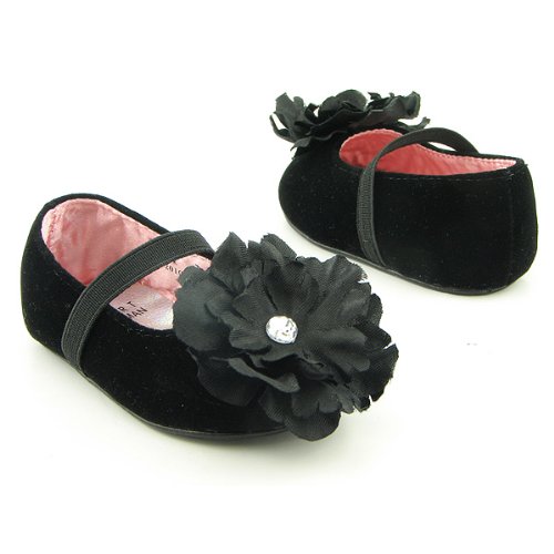 <br />STUART WEITZMAN Baby Bud Infants Baby Toddler SZ 3 Black Crib Shoes Shoes