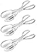 Chef Craft Premium Clear Salad Tongs Heavy Duty Design, 11.25-Inches Long (3-Pack)