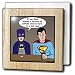 Search : Super Hero Parody with Batman and Superman at the bar - 6 Inch Tile Napkin Holder