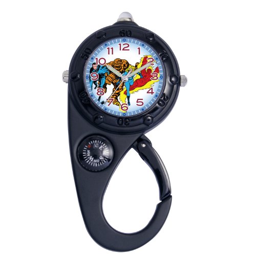 Marvel Comics Kids' MA0305-D530 Marvel Fantastic 4 Adventure Black Clip Watch