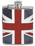 Leather British Hip Flask 6 oz.
