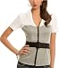 G by GUESS Kristy Zipper Top, GREY (S)
