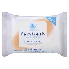 Femfresh Intimate Hygiene Natural Balance 20 Cleansing Wipes