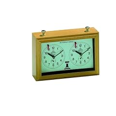 Aradora 4680 - Pr�zisionsschachuhr, mechanisch, im Holzgeh�use
