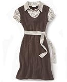 Bonnie Jean Girls Sweater Vest Dress With Collar