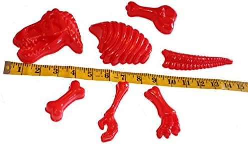 3 Jurassic Dinosaur Fossils Bones Sand Molds Pack 22-pc Set