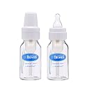 Dr. Brown's Natural Flow Glass Bottle 2-Pack, 3.5 oz