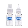 Dr. Brown's Natural Flow Glass Bottle 2-Pack, 3.5 oz