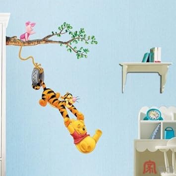 Home Decor Mural Art Wall Paper Stickers---Pooh&Game DWDS-001