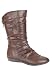 Jessica London Andi Scrunch Boot Brown,10 1/2Ww