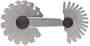 Starrett 6 Screw Pitch Gage 60 Threads
