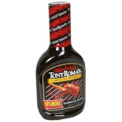 Tony Roma's Barbecue Sauce Carolina Honeys, 21-Ounce Unit (Pack of 6)