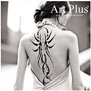 Temporary Tattoo Tribal Wings Of Power Swarovski Crystal Gem Body Art UK Party