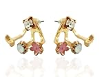 Via Mazzini Pastel Enamel Blossom Stud Earrings