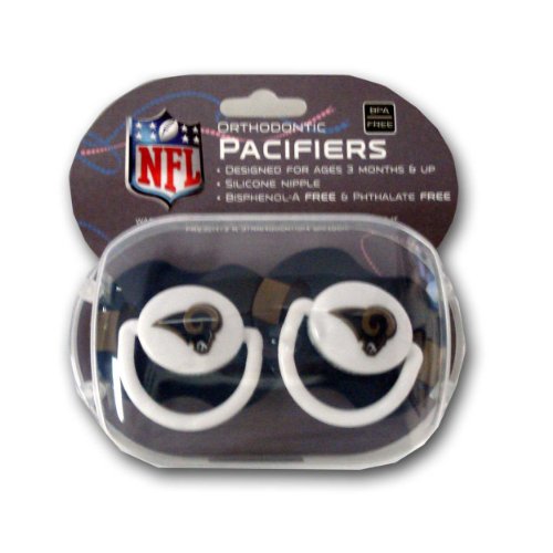 Baby Fanatic 2-pack Pacifiers - St. Louis Rams