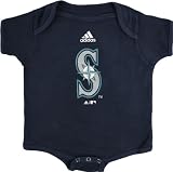 Seattle Mariners Navy adidas Team Logo Newborn/Infant Creeper