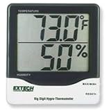 Extech Instruments 445703 Large Digital Home Humidistat and Temperature Monitor