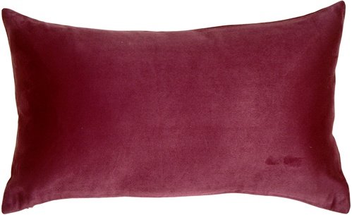 Pillow Decor - 12x20 Royal Suede Wine Decorative Throw Pillow