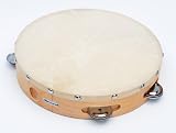 Produkt-Bild: TAMBOURIN Holz mit Naturfell neu und originalverpackt