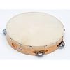 TAMBOURIN Holz mit Naturfell neu und originalverpackt
