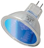 Goobay 9138 Halogen Spiegellampe mit Schutzglas Sockel MR16 20W blau
