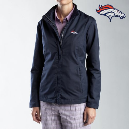 Cutter & Buck Denver Broncos Women's Weathertec Whidbey Jacket Medium