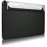 Case-Mate 15 Signature Sleeve MacBook Laptop Cover in Italian Leather over Form-fit Shell, Phantom Black (67524)