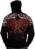 XTREME COUTURE by Affliction Shackled Men UFC MMA Hoodie Black Size XL